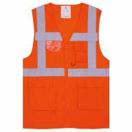 Gilet haute visibilité multipoches orange Cl.2 T2S T.M