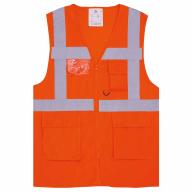 Gilet haute visibilité multipoches orange Cl.2 T2S T.M