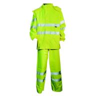 Ensemble de pluie haute visibilité jaune Cl.3 T. L