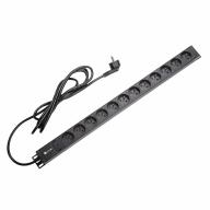 PDU vertical 12 prises 2P+T avec voyant lumineux Lg 3m