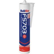 Mastic silicone coupe-feu gris - Cartouche 310ml