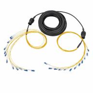 BRK FTTA 12FO LC/UPC-LC/UPC Ø6,4mm G.657A2 Noir Lg 20,0m