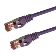 Cat 6a SSTP LSOH VIOLET Snagless avec fiche de test – 15m