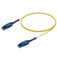 Cordon optique duplex LC/UPC Uniboot Push/Pull G.657A2 LSZH jaune 5 m