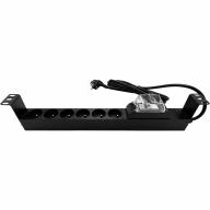 PDU 19" 1U multiprises 6 prises + disj diff 16A 30mA LEGRAND Lg 2, 5m - Infrastructure 19 pouces professionnelle