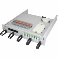 Tiroir 19" 2U hybride - 24FO+4FO LCA - 24x1,5mm²