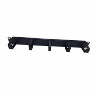 Panneau 19" 1U pour rangement de cable avec anneaux 2,5 mm - noir