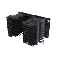 Chassis Lisa Droit 6U 19" 12 slots splicing/MTP noir H+S