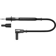 Cordon banane coudé 4mm/pointe touche noir Lg 1,5m
