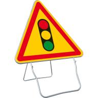 Panneau temp AK17 700 Cl.1 "Feu tricolore" + PL