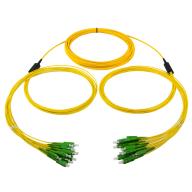 Trunk 24FO SC/APC 1m - SC/UPC 1m Ø5.0mm G.657A2 Jaune Lg 15m