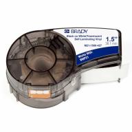 Étiquettes auto-protégées BRADY BMP21/M210/M211 B-427 - 38,1mm x 4,30m Noir sur blanc transparent - Lot de 50