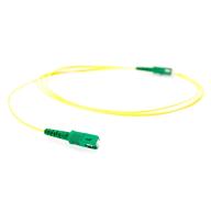 Jarretière optique simplex SC/APC-SC/APC G.657A2 Ø1,6mm Jaune Lg 3,5m