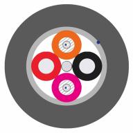 Câble hybride 4FO G.657A2 - 2x1,5mm² /m XG-optic