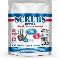 Recharge lingettes nettoyantes SCRUBS - Boîte de 72