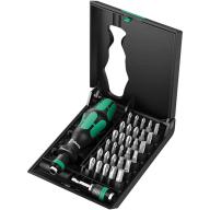 Jeu de 30 embouts (PH - PZ - TX - Fente) WERA + porte embouts + adaptateur