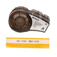 Étiquettes auto-protégées BRADY BMP21/M210/M211 B-427 - 19,05mm x 4,30m - Noir sur blanc transparent