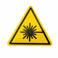 Étiquette triangle symbole laser - Rouleau de 500