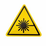 Étiquette triangle symbole laser - Rouleau de 500