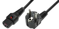 IEC Lock - Cordon secteur 2P+T FR / C13 - 3m Noir