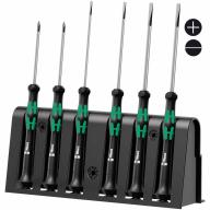 Jeu 6 tournevis de précision WERA fente/PH