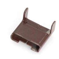 B20M : Boucle 20mm marron - Boîte de 100