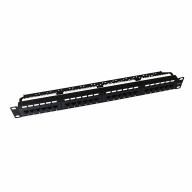 Panneau de brassage RJ45 19" 1U 24 port RJ45 CAT6 UTP