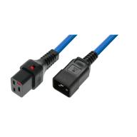 IEC LOCK - Rallonge secteur C19/C20 - 2m bleu