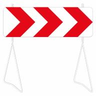 Panneau temp K8 1500x500 Cl.1 "3 chevrons" + bipied léger