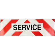 Bandeau balisage VL "service" adhésif Cl.A 50x15cm T2S