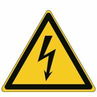 Etiquette de sécurité ISO BRADY - Danger Électricité /Qté 3