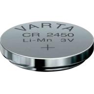 Pile bouton VARTA lithium CR2450 3V - Quantité 2