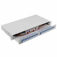 Tiroir 19" coulissant 1U 48FO LC/UPC G.657A2 Couleurs - Assemblé