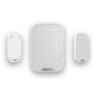 AJAX KeyPad Plus – Clavier tactile sans fil avec lecteur de badges – Blanc
