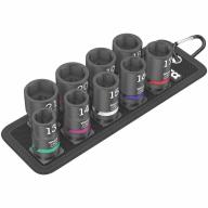 Jeu de 9 douilles à choc 1/2 WERA de 13 à 21mm