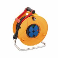 Enrouleur électrique 4 prises à clapet - 25m- 3G2,5mm