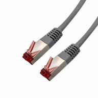 Cordon RJ45 CAT6 SSTP AWG26 LSZH gris Lg 0,50m