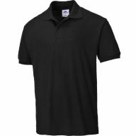 Polo MC noir 210g/m² T.S