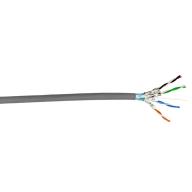 UPTEC - Câble monobrin - Cat6A F/FTP - 4 paires LSZH gris CCS - 305m