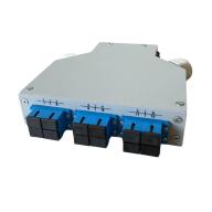 HSD - Boitier optique Rail DIN 6T SC Dx OS2 équipé de 6T SC Dx & 12P