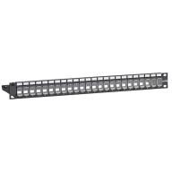 LEVITON - MMCPNLX24SIJ2DCI - Panneau brassage 24P 1U volet couleur