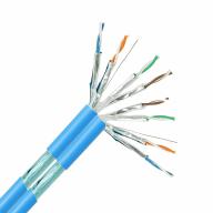 Câble Ethernet CAT6A F/FTP 2x4p Dca bleu - 500m