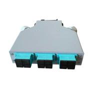 HSD - Boitier optique Rail DIN 6T SC Dx OM4 équipé 6T SC Dx & 12P