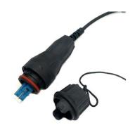Cordon 2 FO FTTA FullAXS LCD/UPC – Ø5 mm – G.657A2 – Noir – 2 m