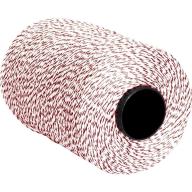 Fil d'aiguillage tressé blanc/rouge 175 daN - Longueur 2500m