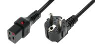 IEC Lock - Cordon secteur 2P+T FR / C19 - 2m Noir