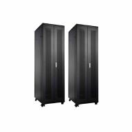 Baie Réseau 19" 42U 800x800 portes AV & AR double perforées noir