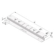 Etrier type fer Z pour fixation au sol et murale des chemins de câble 100mm - Lot de 10
