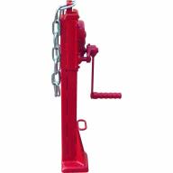 Cric à crémaillère arrache-poteau 5 tonnes + chaîne