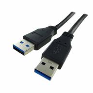 Cordon USB 3.0 A vers A – Mâle/Mâle – 1,80 m – Débit 5 Gbps